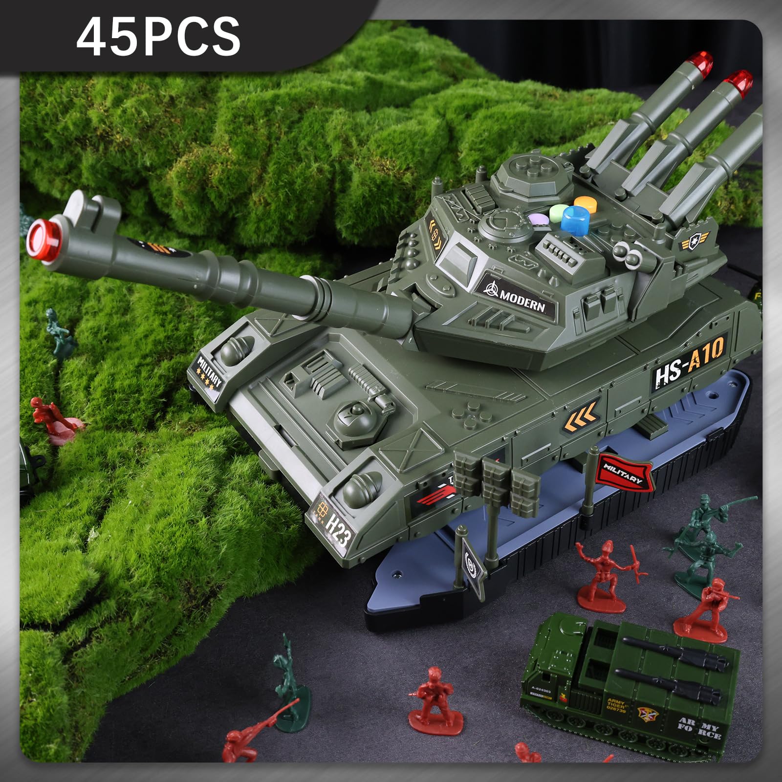 Amazon.co.jp: AMOR PRESENT 45個 陸軍戦車おもちゃセット おもちゃ
